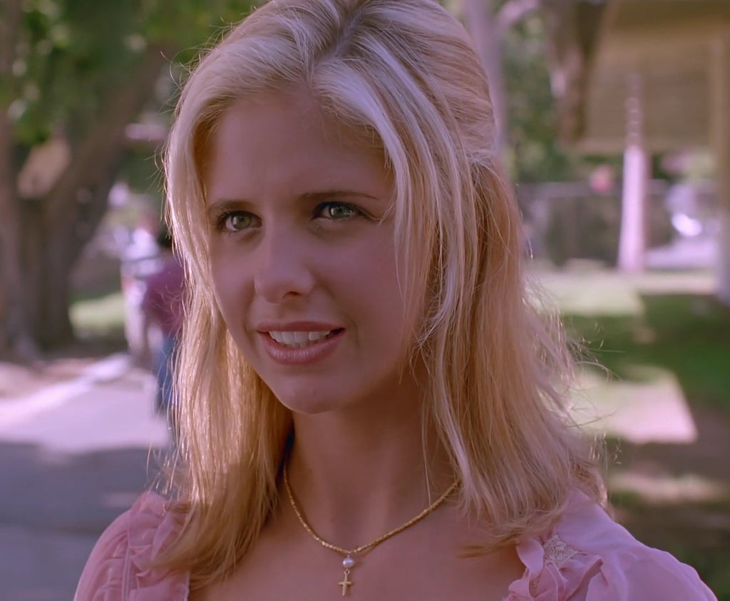 BTVS “Becoming” Beaded Replica Cross Choker Necklace