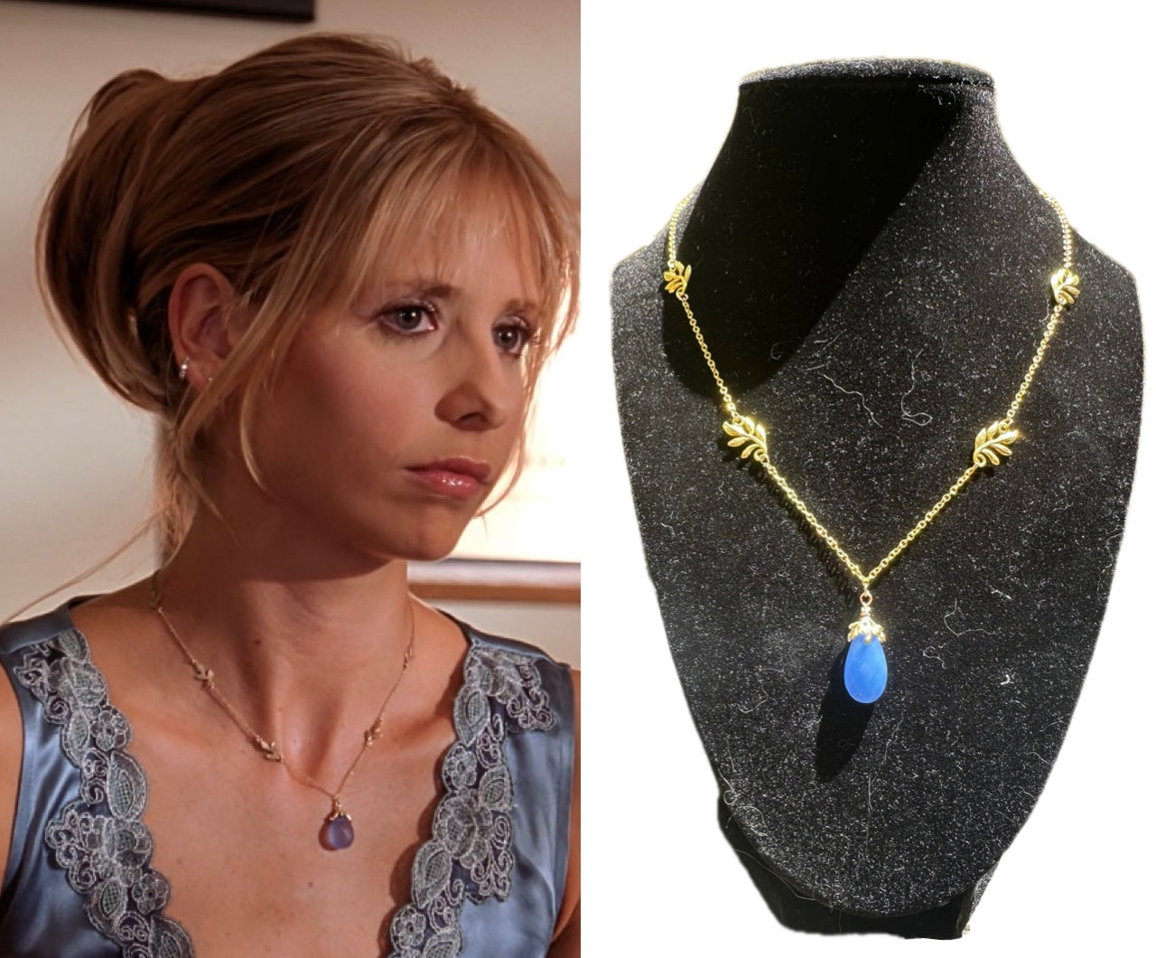 Buffy Summers 7x06 inspired Chalcedony Branch Necklace