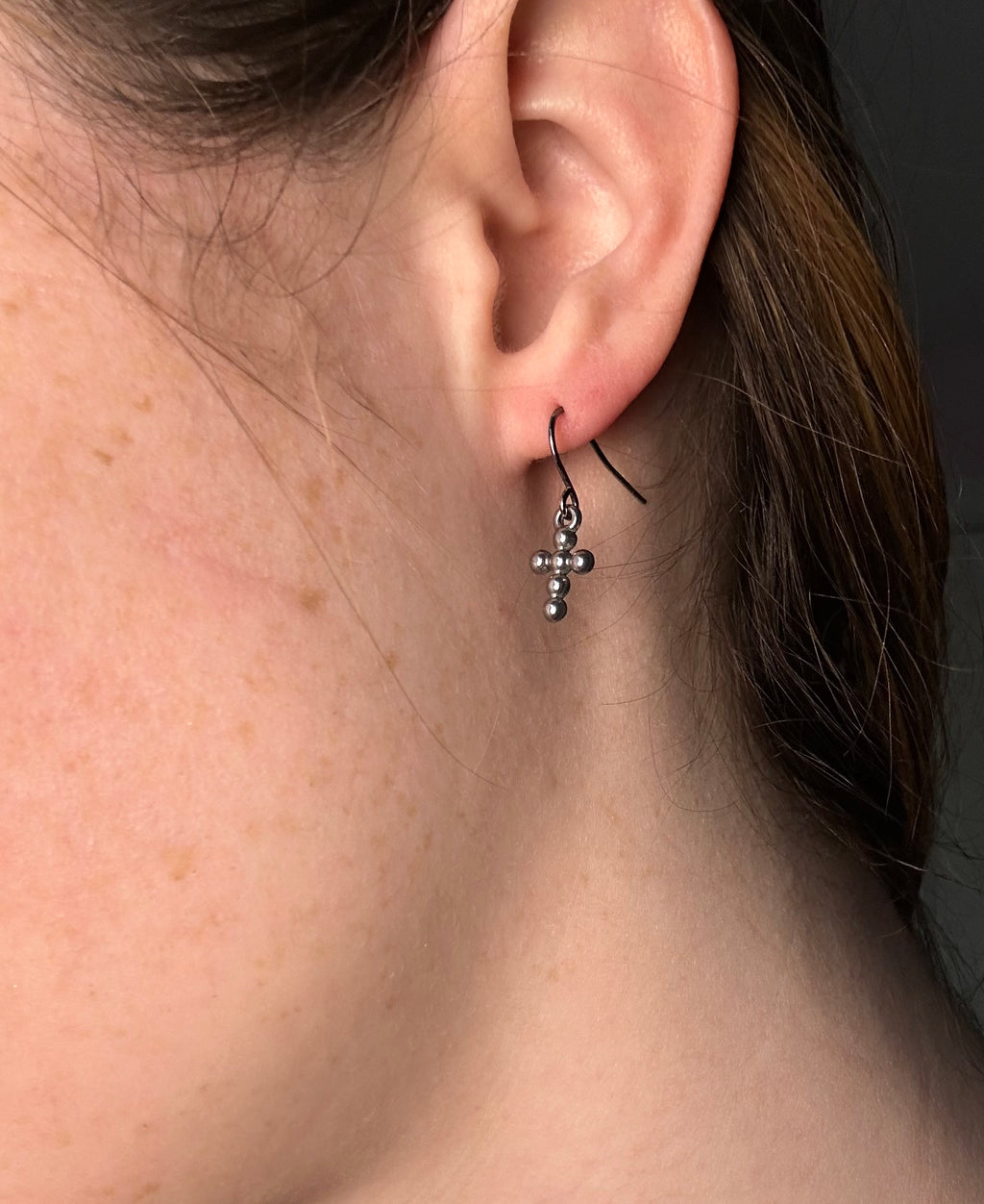 “Revelations” Buffy Mini Cross Earrings