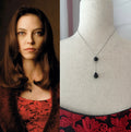 Drusilla Onyx drop necklace